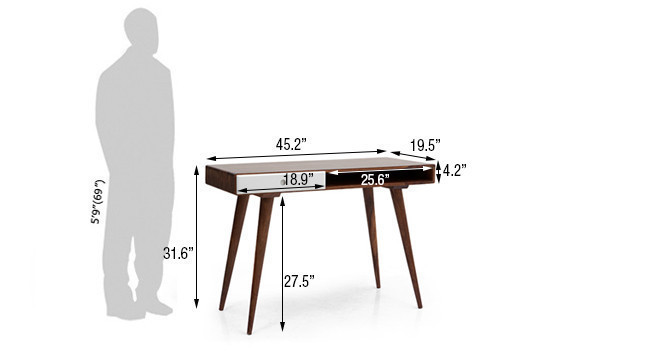 ROSELL DESK AND CHEST OF DRAWERS STUDY SET